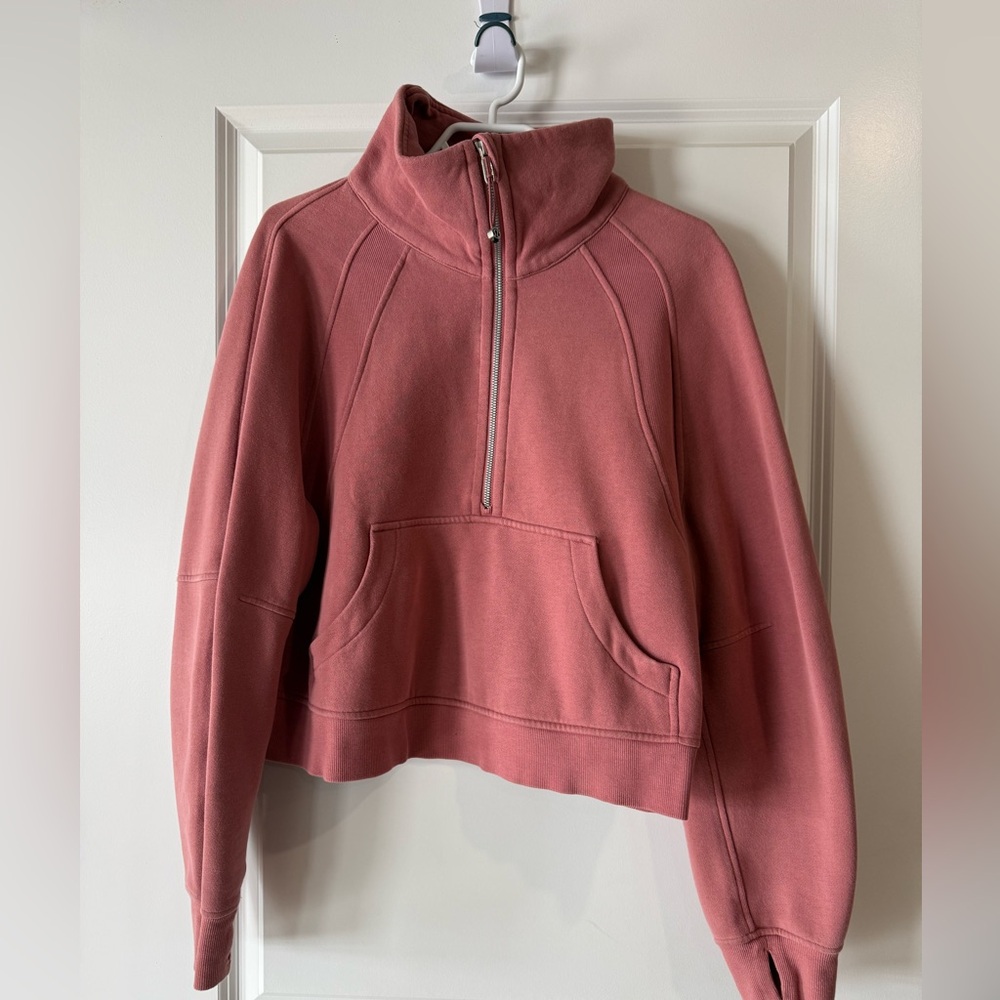 lululemon athletica Dusty Rose Quarter-Zip Pullover Hoodie